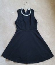 Monteau Los Angeles Black Fit & Flare Dress-Size Medium