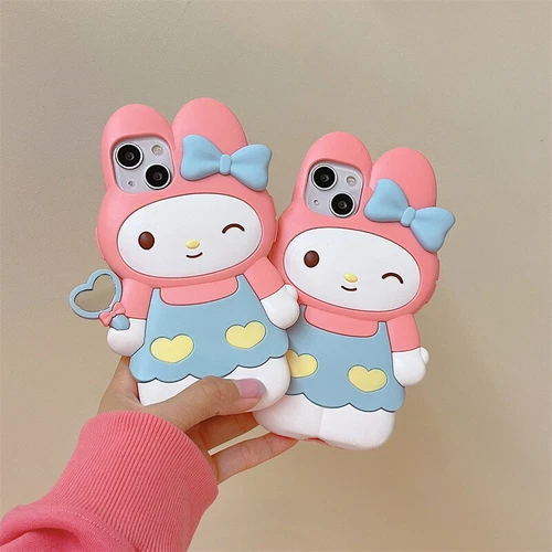 3D cute shockproof Phone case Kuromi for iPhone 16 15 Pro Max 14 13 12 11 XR - 第 14/17 張圖片