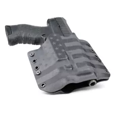 OWB Kydex Holster for Hanguns w/Olight Baldr S - USA STEALTH BLACK