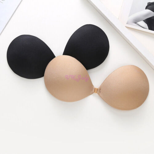HOT Silicone Self Adhesive Stick On Gel Push Up Strapless Invisible Bra Backless - Picture 1 of 14