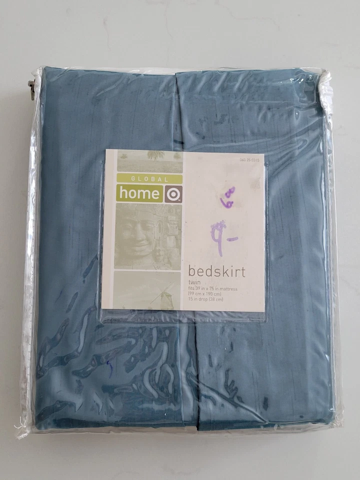 2005 Target Home Global 蓝色床裙 - King, Queen, Full, Twin 尺寸 - 全新 全新带盒 — 第 4/4 张图片