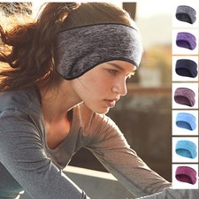 US Ear Warmer Winter Head Band Polar Fleece Ski Ear Muff Unisex Stretch Spandex