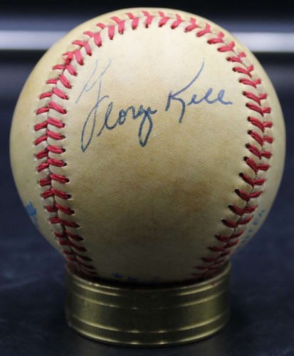George Kell/Bobby Doerr Signed Rawlings OAL Baseball Auto Autograph ZJ17041