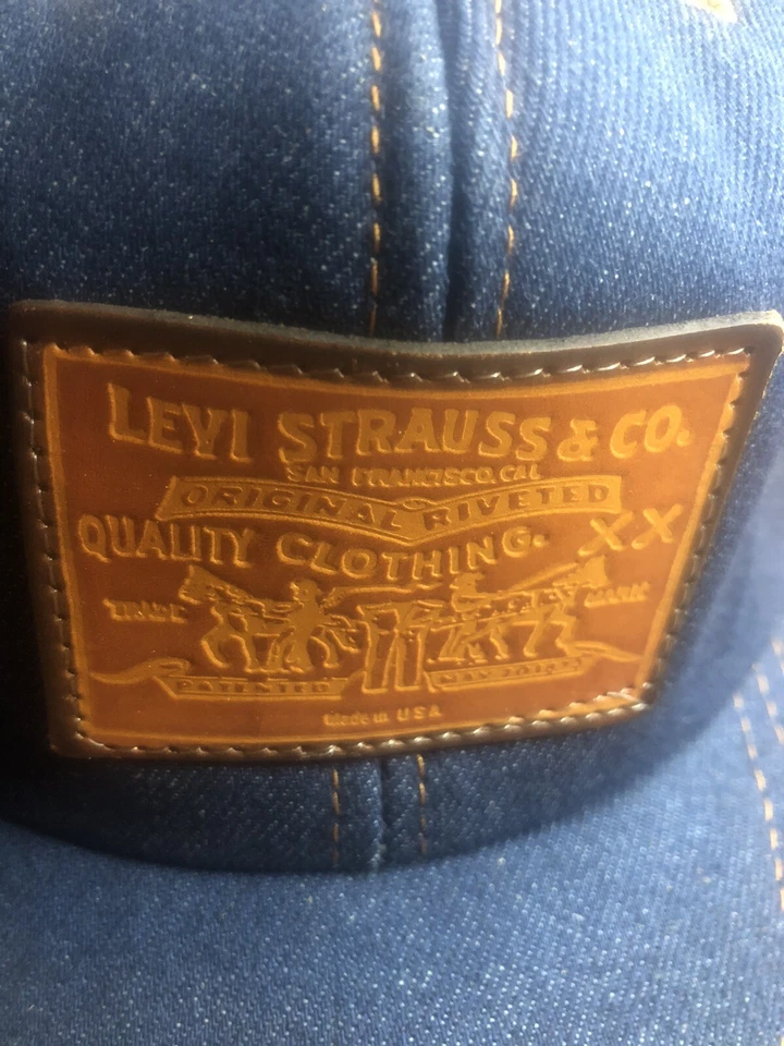 Etiqueta roja denim vintage de Levi’s. Correa de cuero #1450. Foto 2 de 4