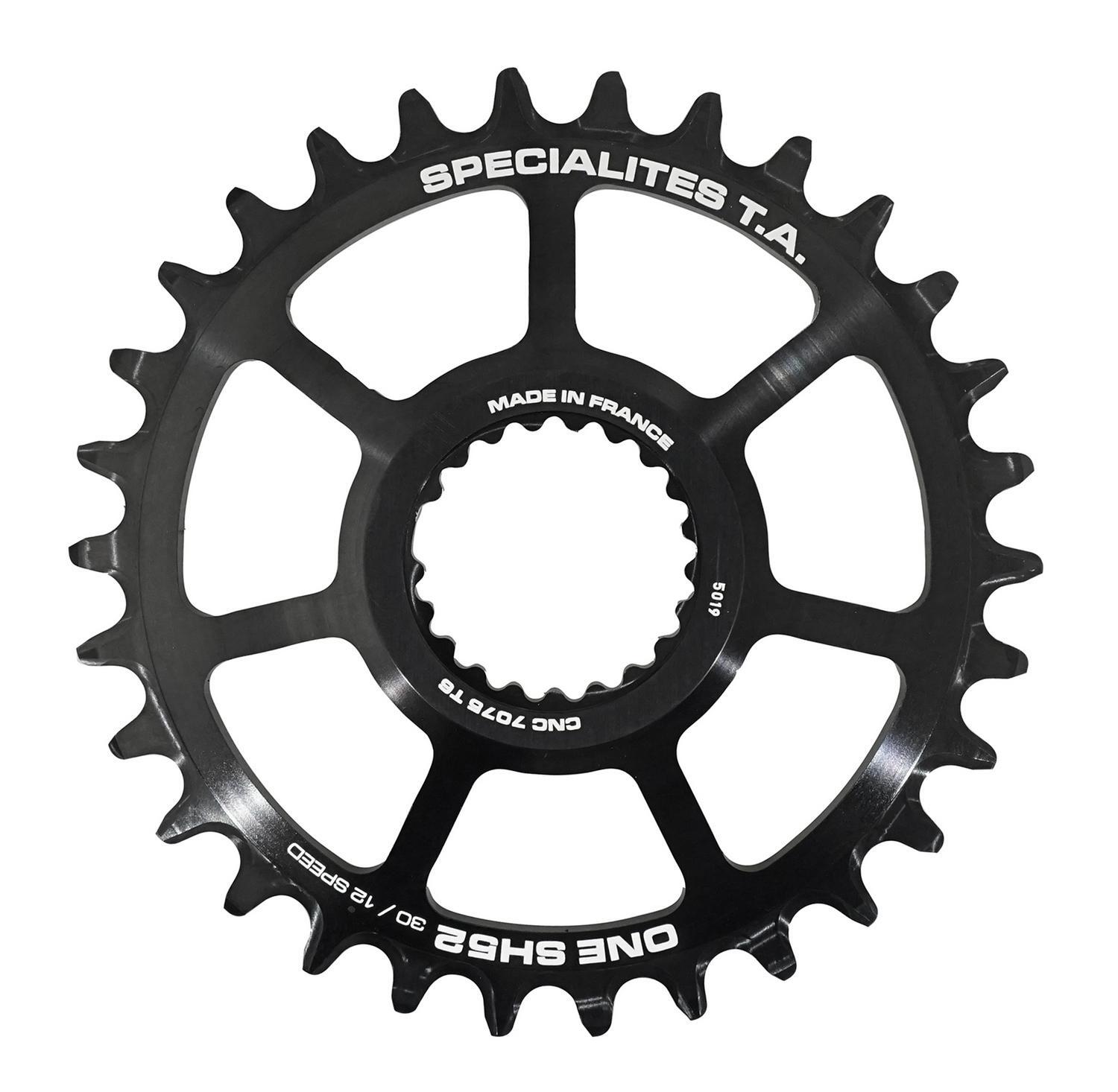 Plateau VTT direct mount 30dts anti-déraillement en alu taillé pour le trail
