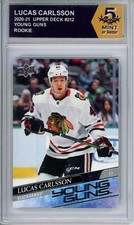 HCWPP - 2020-21 Upper Deck YG #212 Lucas Carlsson Graded Rookie RC - 294291
