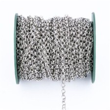 Rolo Chain Open Link Chains Necklace Findings Jewelry Makings 2mm 2.5mm 5m/Lot