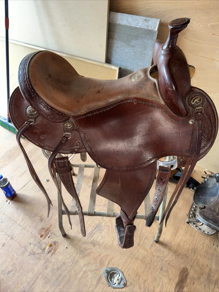 16” Downunder Horsemanship Martin Clinton Anderson Western SignedTrail Sadddle - Image 2 of 4