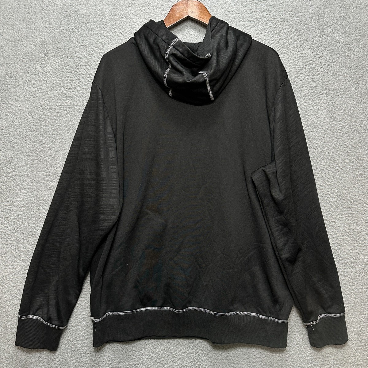 Star Wars Hoodie Sweatshirt Mens XL Black Kangaroo Pocket Ribbed