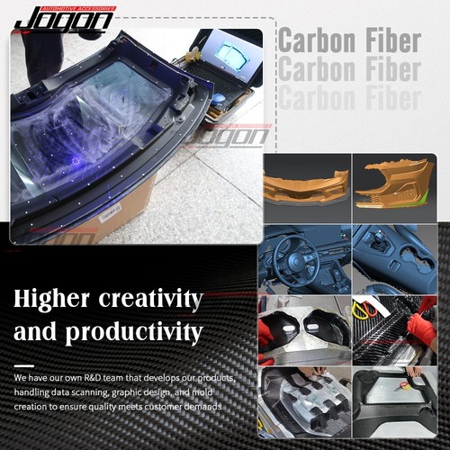Forged Carbon Dashboard Navigation Side Panel Trims For Ram 1500 TRX RHO 2019-25 - Picture 8 of 14