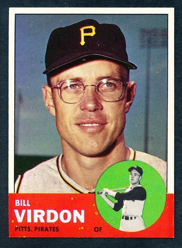 1963 TOPPS Baseball #55 BILL VIRDON NRMT/MT - 第 1/2 張圖片