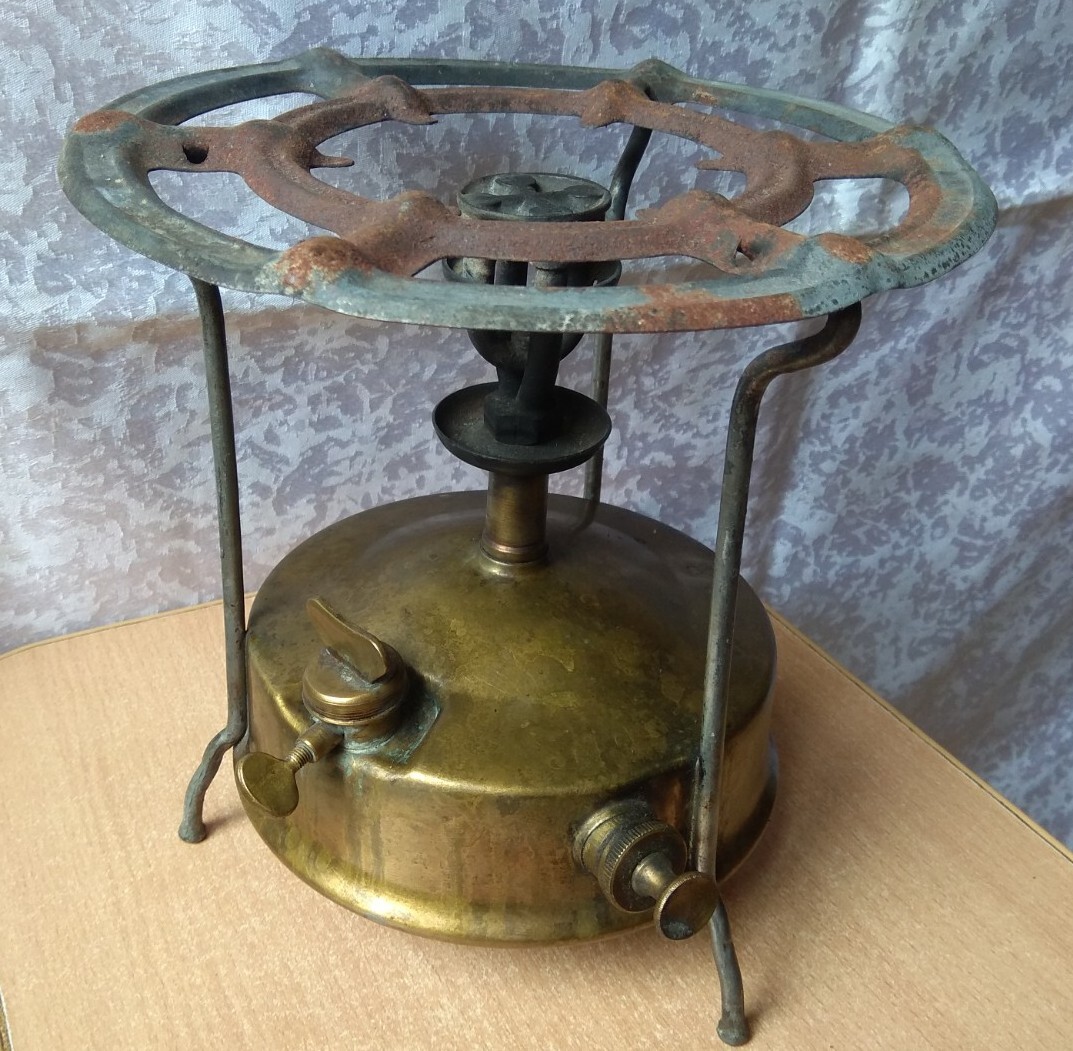 Antique/VTG Primus No 51 B A Hjorth Brass Kerosene Camping Stove