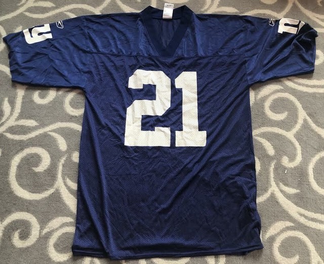 Reebok New York Giants #21 Tiki Barber NFL Football Jersey Size Large | eBay
