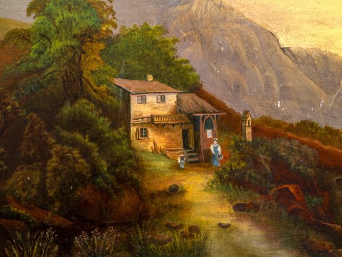 Antique Primitive Canadian Landscape Painting, School of Alexander Loemans - Picture 7 of 10