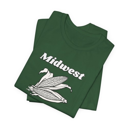 Midwest Crop Top T-Shirt, Midwest Gift, Crop, Funny Gift, Corn Gift, Chicago - Picture 3 of 9
