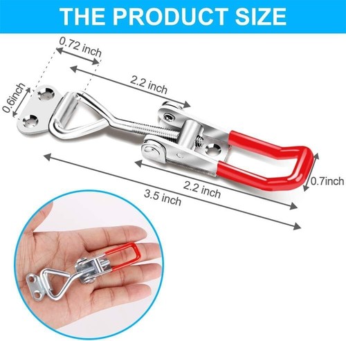 6 pcs Toggle Latch Clamp 4001 Adjustable Toggle Clamp Latch,Heavy Duty Toggle - Picture 5 of 7