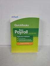 Intuit QuickBooks Basic Payroll - Small Business - 1-3 Employee New Sealed