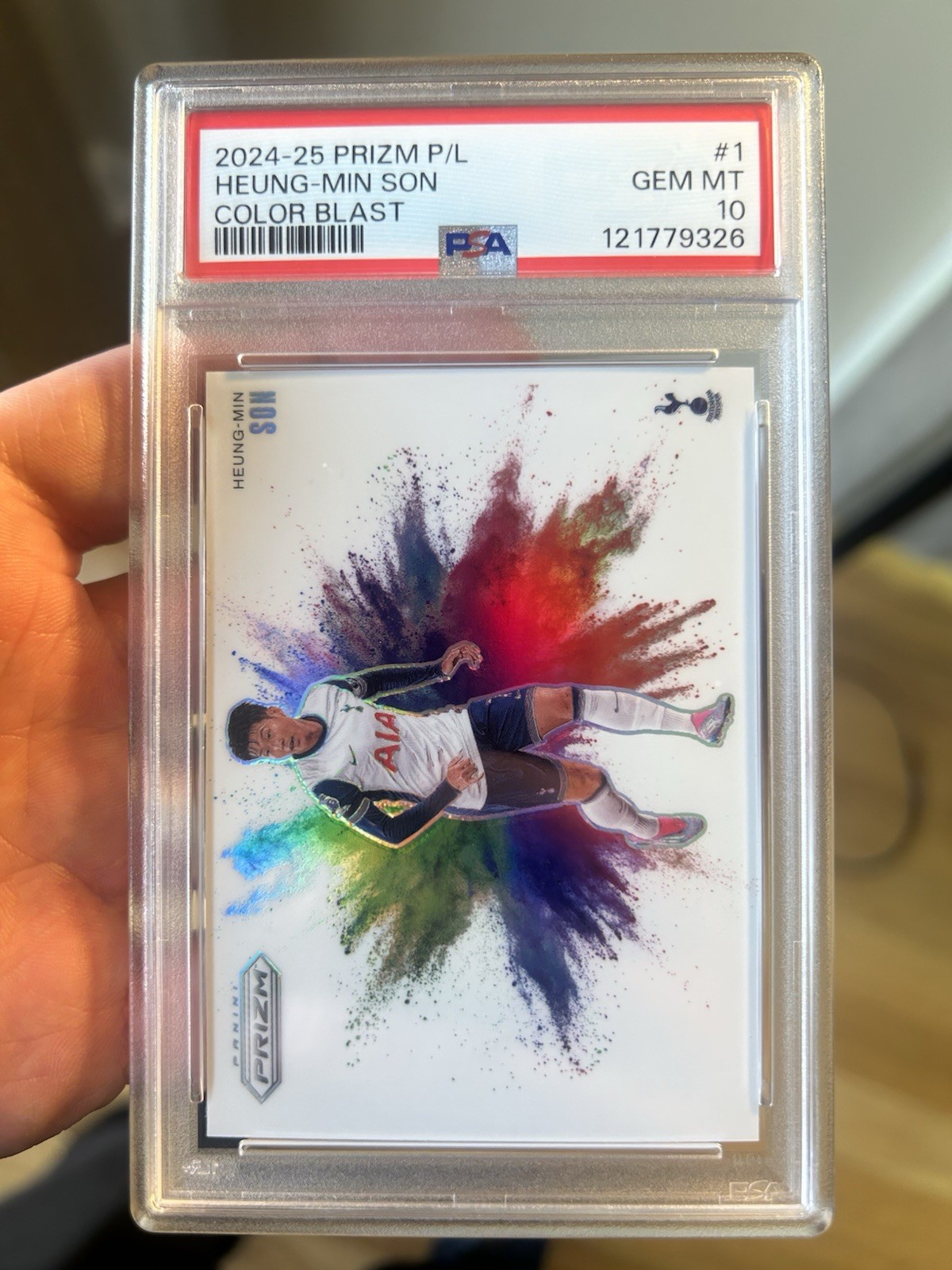 2024 Panini Prizm Premier League Color Blast Heung-Min Son #1 PSA 10 GEM MINT
