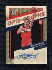 2021-22 Donruss Optic Opti-Graphs Gold Vinyl Prizm 1/1 Corey Kispert Auto lz7