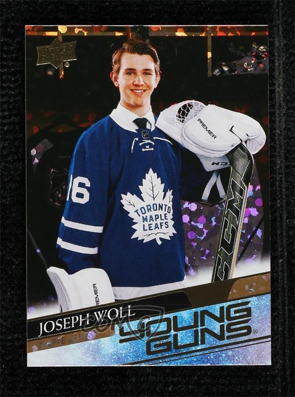 2020-21 Upper Deck Young Guns Speckled Rainbow Foil Joseph Woll #208 0ze2