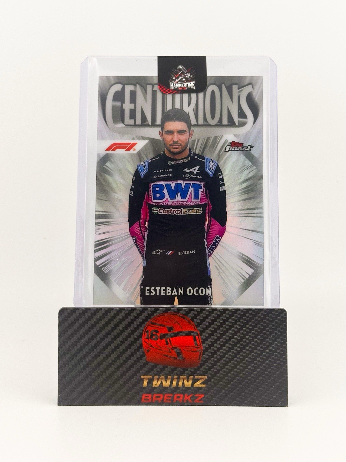 2024 F1 TOPPS FINEST ESTEBAN OCON CENTURIONS *RARE CASE HIT SSP*