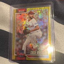 2026 Topps Series 1 Zack Wheeler Gold Parallel /399 Philadelphia Phillies #261