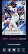 DIGITAL TOPPS BUNT 26 Teoscar Hernandez PRISTINE 25 SUPER RARE BLUE Read