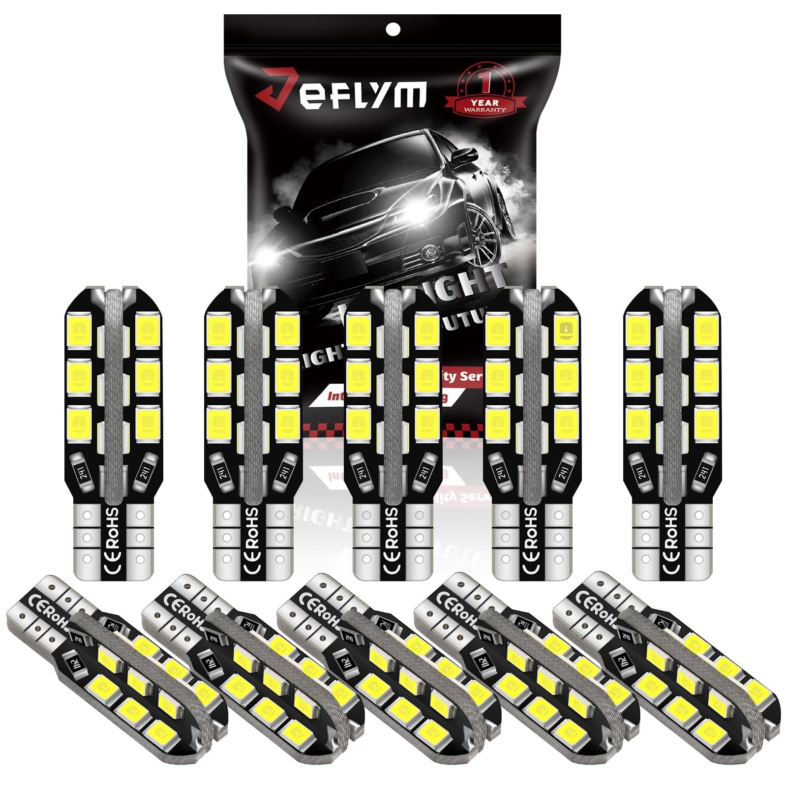 912 921 C921 922 Rv LED Bulbs,Super Bright White 2835 24SMD LED Replacement 1...