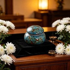 Ceramic Pet Cremation Box Ashes Container Keepsakes Gift Memorial Urn For Ashes