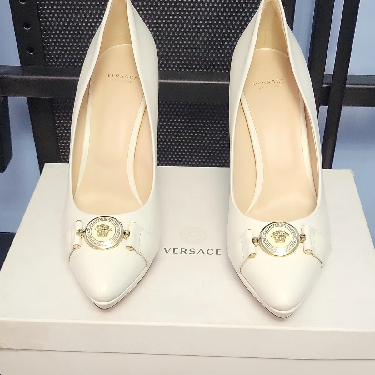 Versace White Heels for Women for sale | eBay