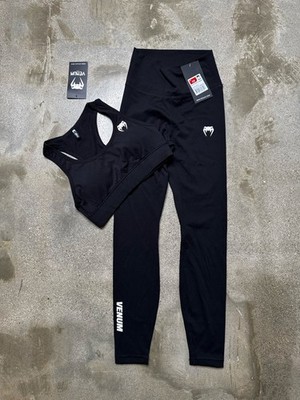 Venum Women s Outfit Leggings Sports Bra Set Black XS NWT