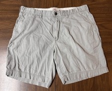 Faherty Island Life Shorts Mens 34 Gray Chino 7 Inseam NWOT