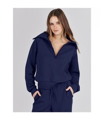 Women 2 Piece Outfits Sweatsuit Casual Long Sleeve Zip Sweatshirts Wide Leg S...