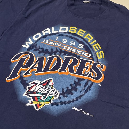 Vintage San Diego Padres 1998 National Champions World Series T-Shirt Med. Blau - Bild 2 von 4