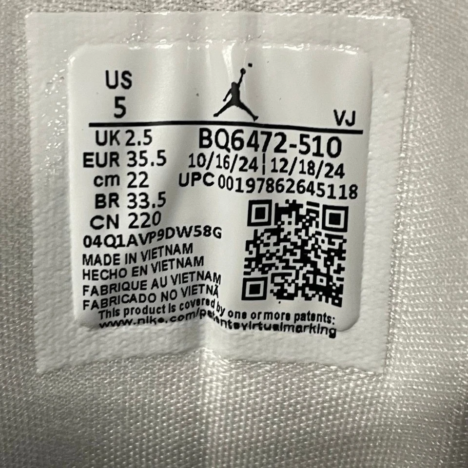 NIKE Air Jordan 1 Mid Zapatos Para Mujer Talla US 5 Indigo Haze/Muñeca Blanco  Foto 4 de 4