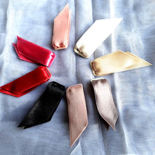 2 reggicalze morsetto reggicalze corsetto clip nastro raso vari colori 10 mm