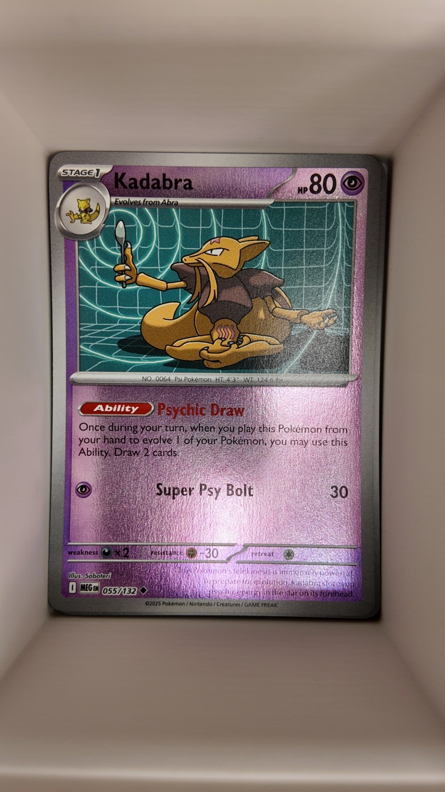 Kadabra 055/132 Reverse Holo POKEMON ME01: Mega Evolution ENG LP