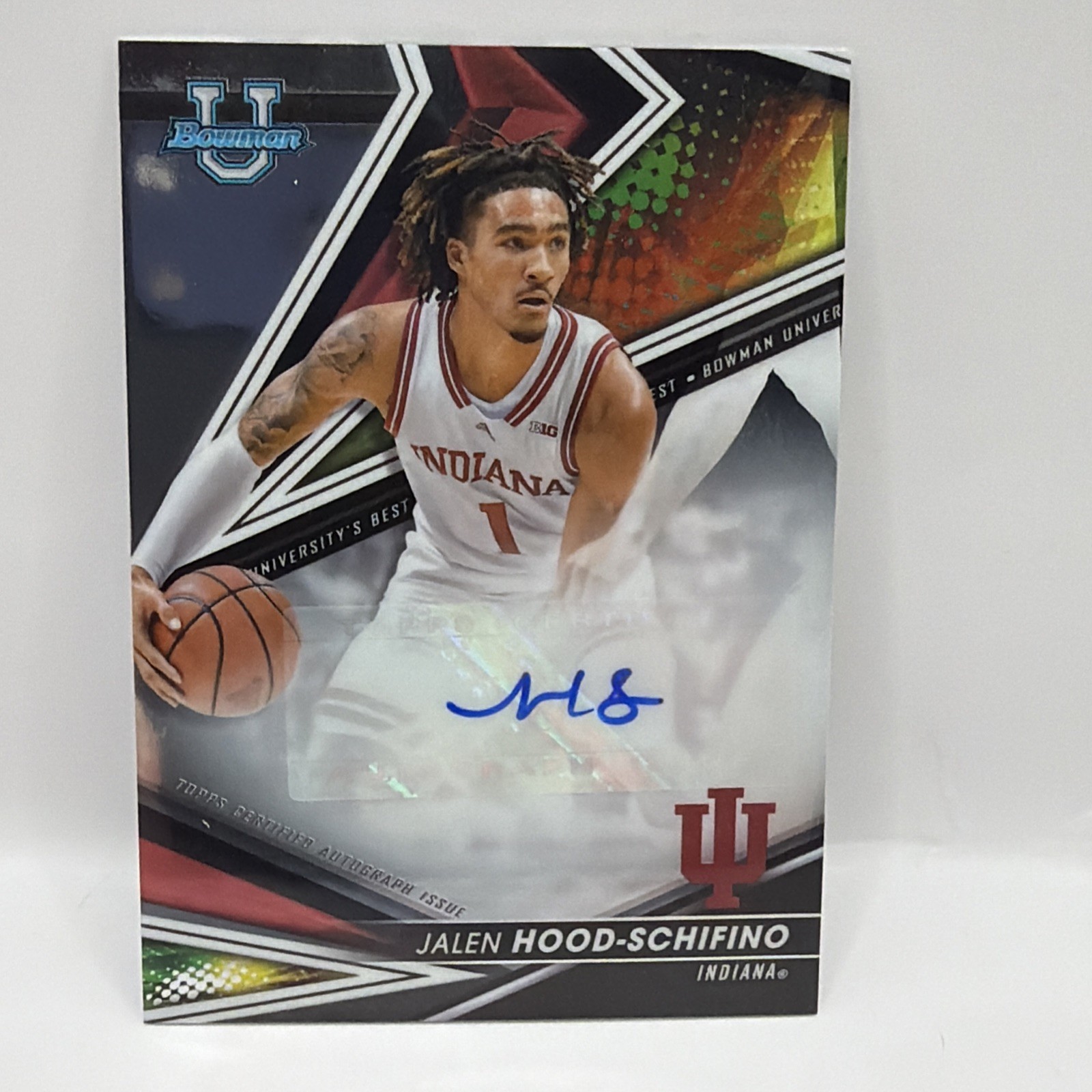 2022-23 Bowman U Best - #BOA-JHS Jalen Hood-Schifino Rookie Refractor Auto