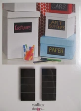 CHALKBOARD LABELS DECALS ADHESIVE BACKED VINYL PEEL&STICK -9 COUNT