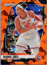 Brionna Jones 2024 Panini Prizm WNBA Ice Orange Prizms Connecticut Sun