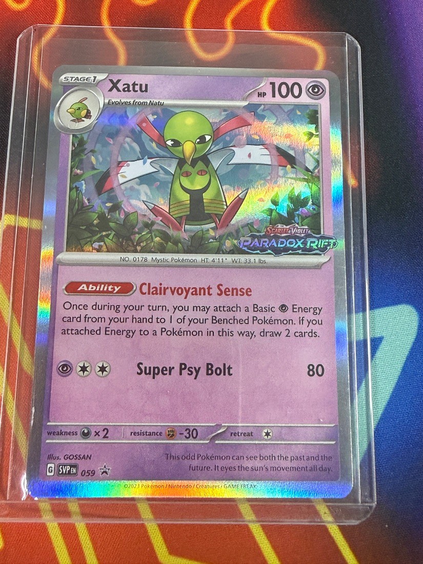 Pokemon Xatu SVP EN 059 Scarlet & Violet Paradox Rift Promo Holo Pokémon TCG