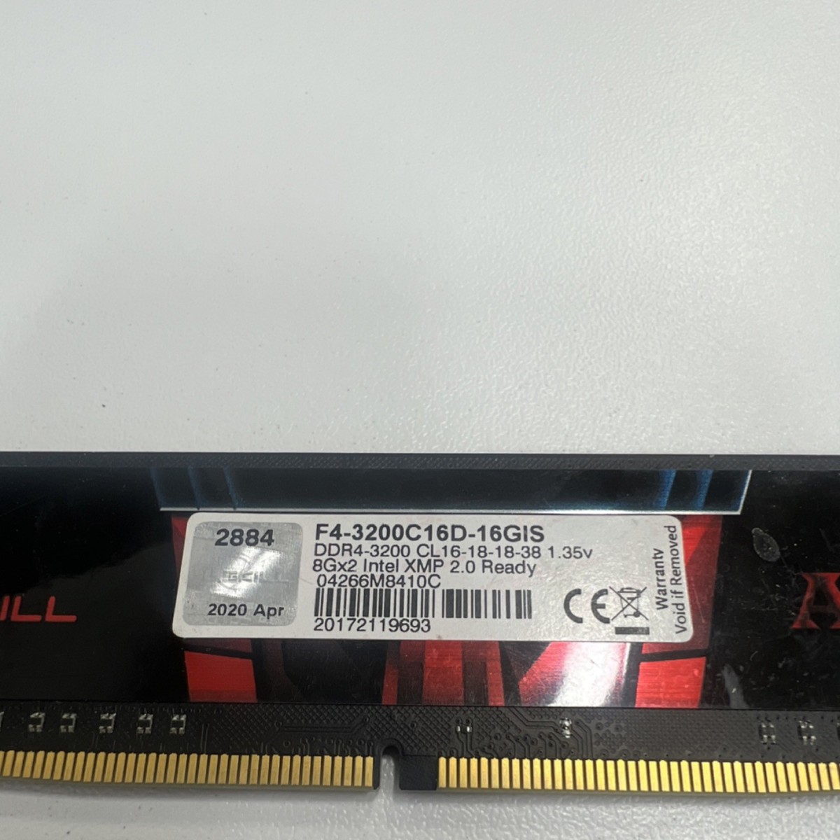 G.SKILL Aegis 16GB DDR4 DIMM PC4-3200 288-Pin RAM F4-3200C16D