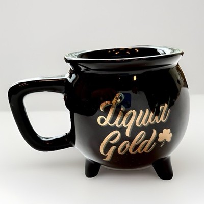 2023 Target Bullseye Pot of Liquid Gold Black Ceramic Mug St Patrick's Day