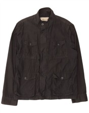Best Company Mens Utility Jacket UK 42 XL Black Cotton JN02