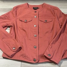 Pendleton Woolen Mills Vibrant Coral Pink Jacket Womens Petite Large