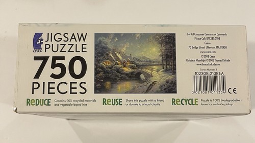 Thomas Kinkade Shimmer 750 Piece Puzzle - Portrait of Light - Sealed box - Picture 3 of 5