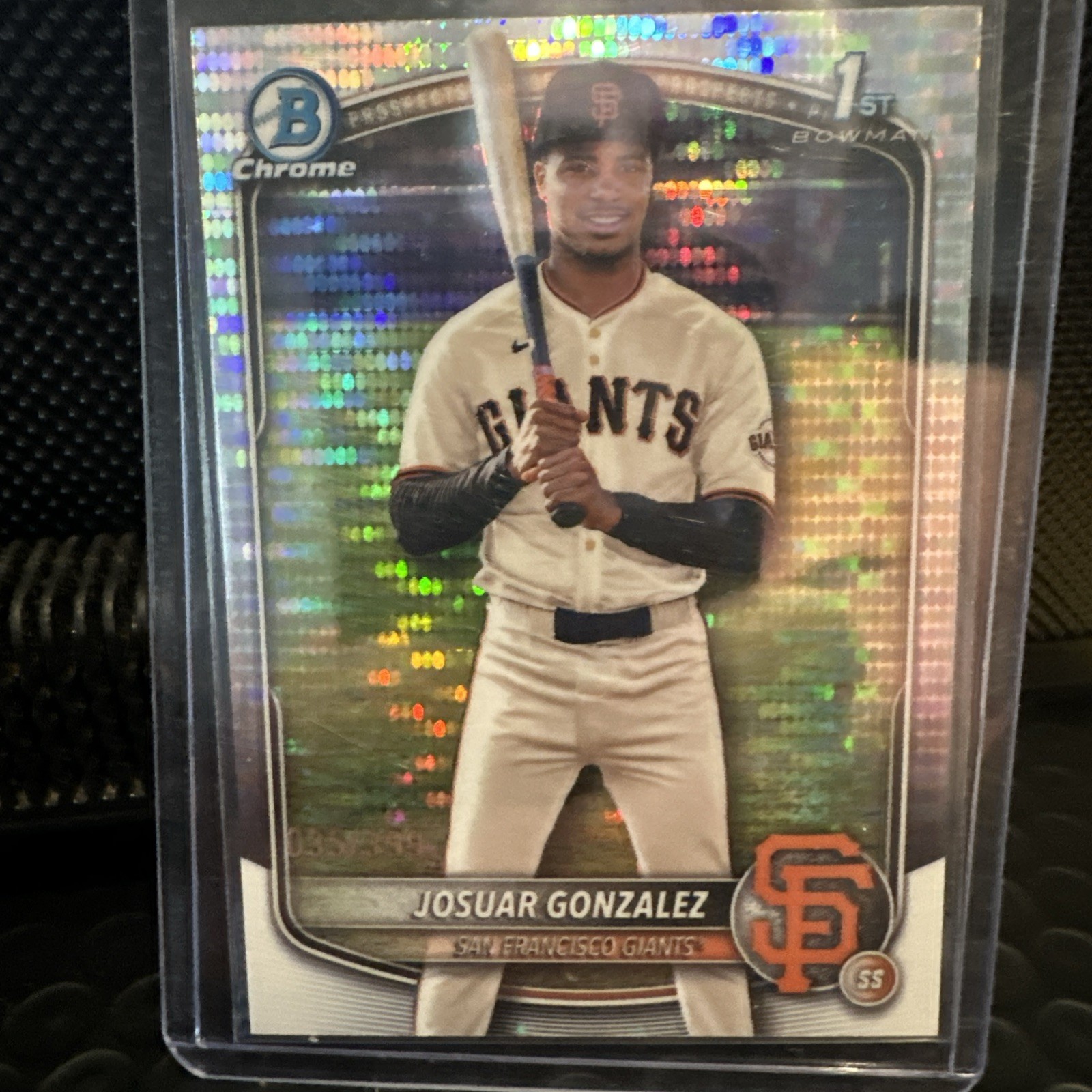 JOSUAR GONZALEZ 2025 BOWMAN CHROME 1ST PULSAR GIANTS /399 