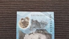 AUSTRALIA $10 Dollars 2017 LAST PREFIX Polymer Banknote EA17 0630125