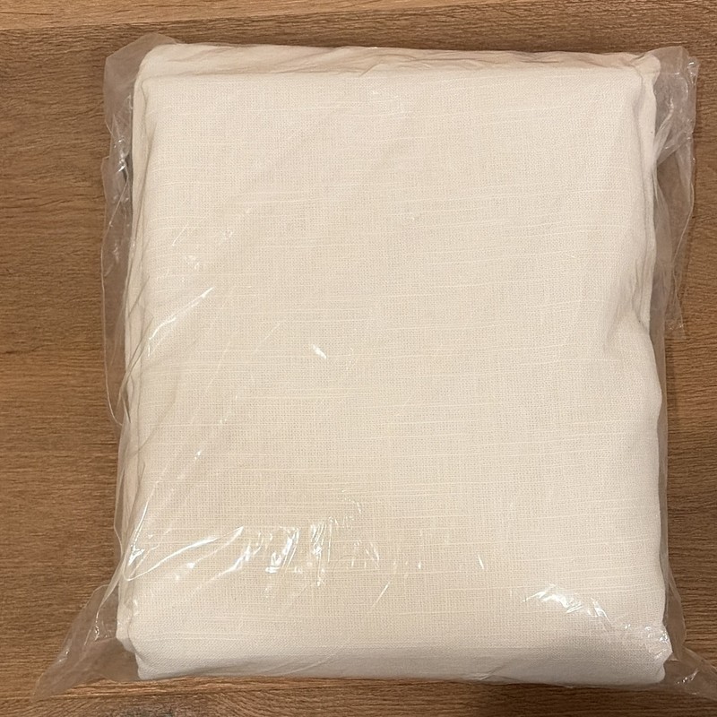 Emery blackout white linen Pottery Barn drape 50 x 84”  