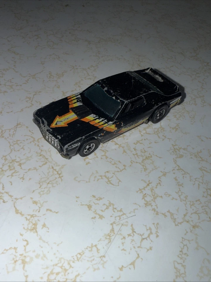 Coche diecast Ford Gran Torino Cragar 3 1974 Hot Wheels negro vintage Foto 2 de 4